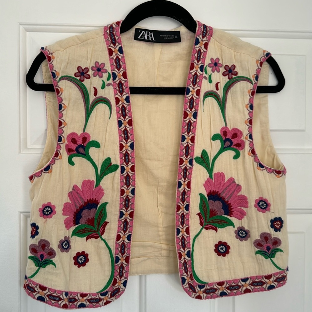 Zara Embroided Vest